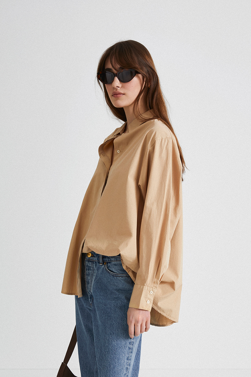 JEANNE SHIRT - DARK BEIGE