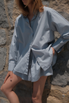 JEANNE SHIRT - STEEL BLUE