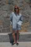 JEANNE SHIRT - STEEL BLUE