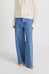 WIDE-LEG DENIM - KAYNE VINTAGE BLUE