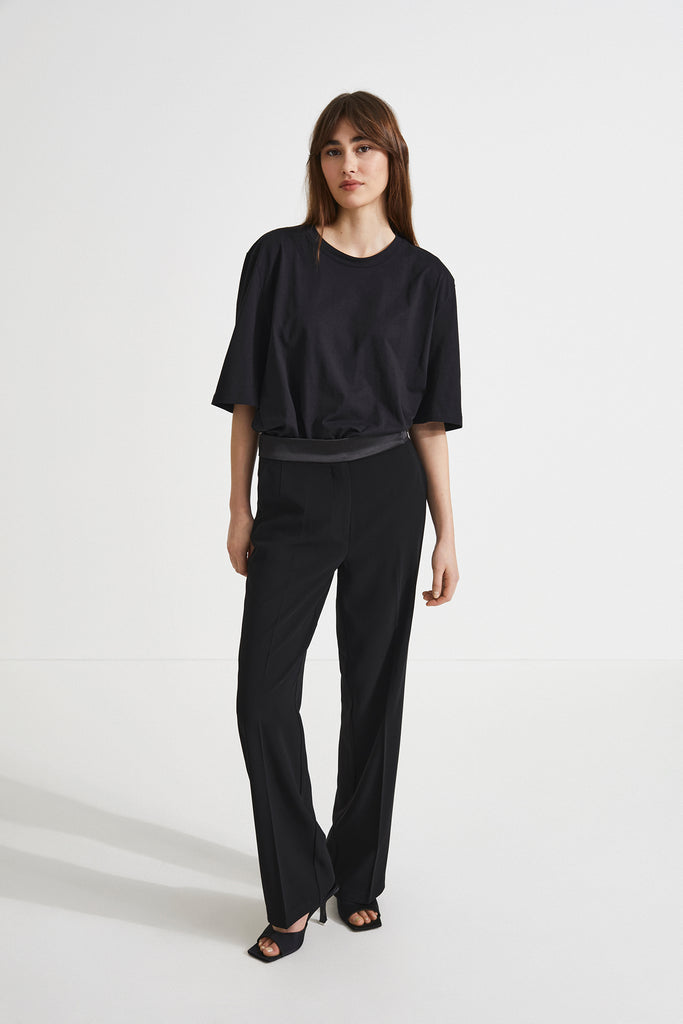 BONITA TROUSERS - BLACK MATTE – Stylein