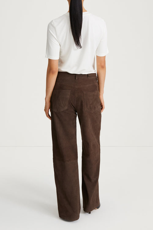 suede trousers brown stylein victory front back