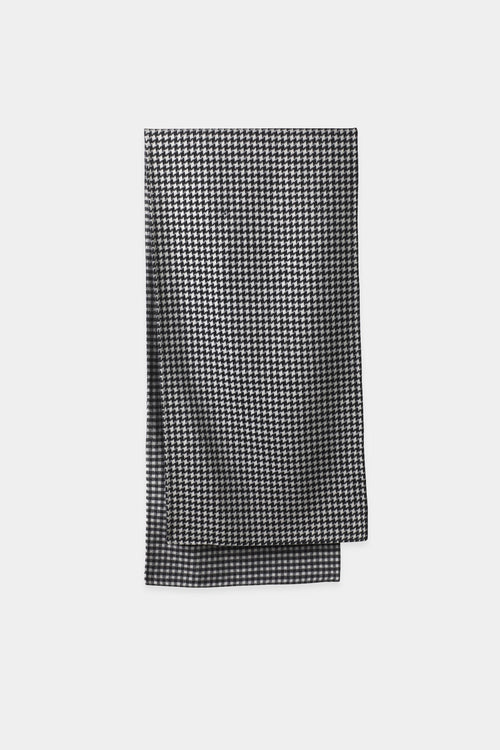 TECLA SCARF - BLACK & WHITE PEPITA