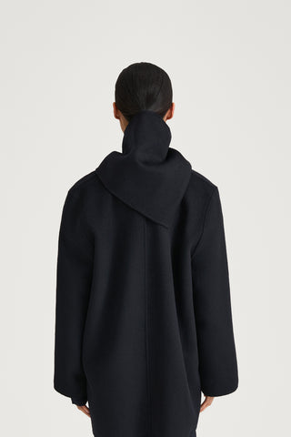 triangle wool scarf navy stylein trinity back