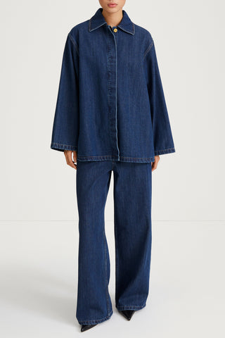 vintage blue denim jacket stylein karen front