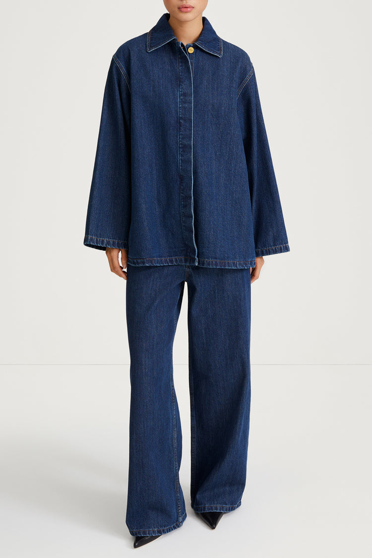 vintage blue denim jacket stylein karen front