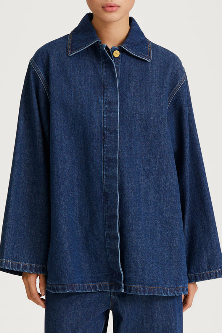 vintage blue denim jacket stylein karen detail