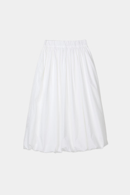 Joeline skirt voluminous a line ankle length puffy bottom hem white stylein packshot