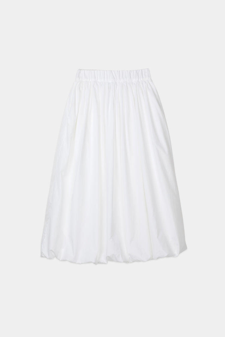 Joeline skirt voluminous a line ankle length puffy bottom hem white stylein packshot