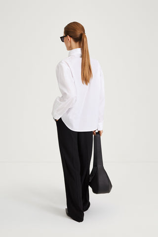 white cotton shirt blouse stylein jaya back