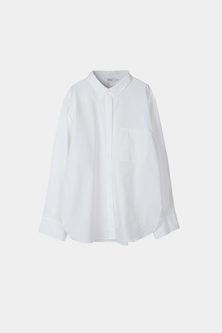 jansell cotton shirt white womenswear stylein packshot