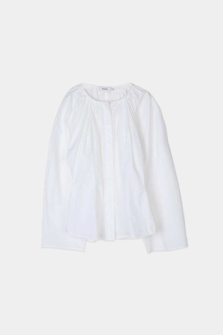 white draped blouse cotton stylein junina packshot