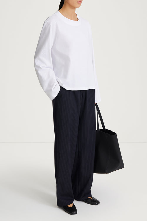 white longsleeve womenswear stylein joyce side