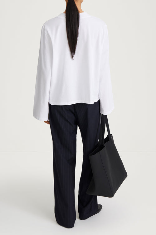 white longsleeve womenswear stylein joyce back