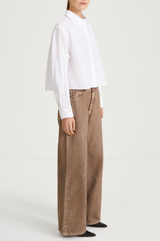 white shirt short cotton stylein 
janselia