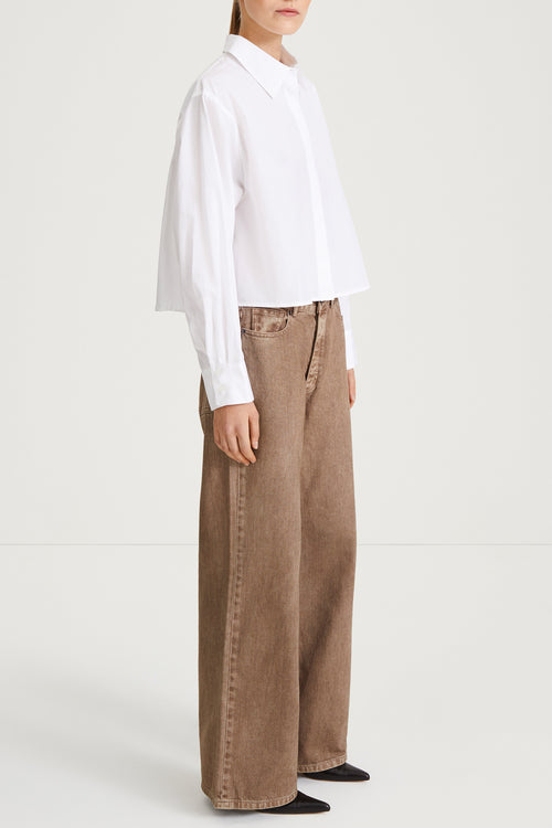 white shirt short cotton stylein 
janselia