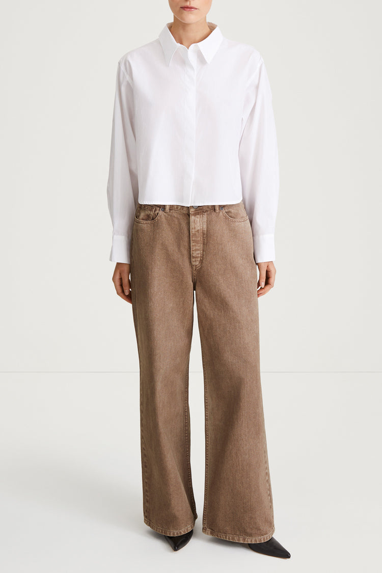 white shirt short cotton stylein 
janselia