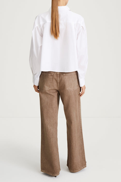 white shirt short cotton stylein 
janselia