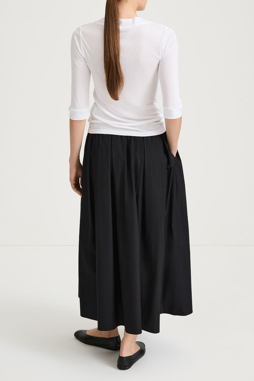 white shortsleeve top stylein nogara back