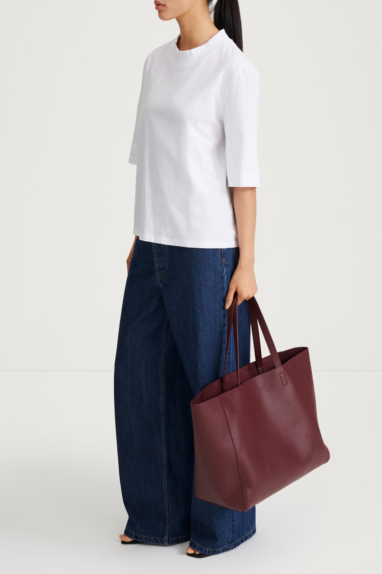 white tshirt cotton stylein jem side