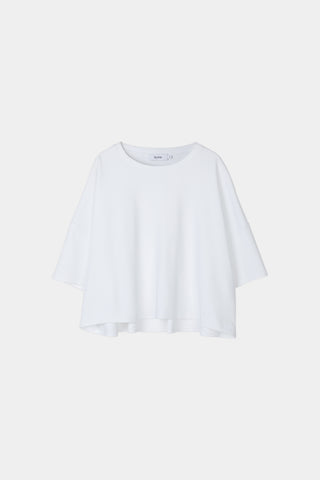 Jimmy tshirt cropped boxy white stylein packshot