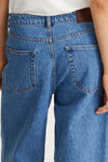 wide leg denim kayne stylein vintage blue detail