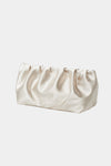 YAELLE SATIN CLUTCH - CREAM