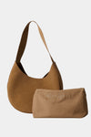 yardly camel bag vegan suede stylein inner pouch