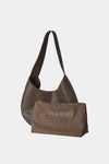 HAND BAG SHOPPER- YARDLY BAG DARK BROWN STRUCTURED