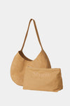 HAND BAG SHOPPER - YARDLY BAG SAND FAUX SUEDE