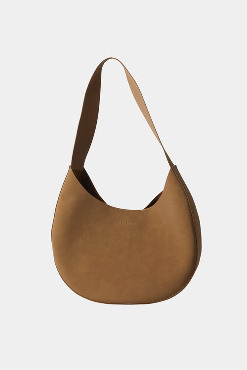 yardly camel bag vegan suede stylein