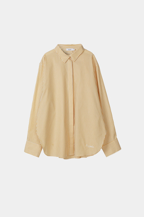 Jansell shirt yellow white striped stylein packshot