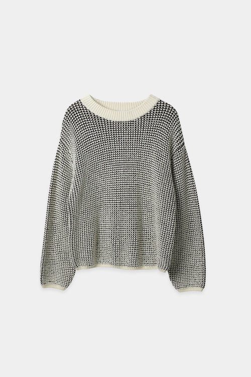 AUBRY SWEATER - BLACK & CREAM