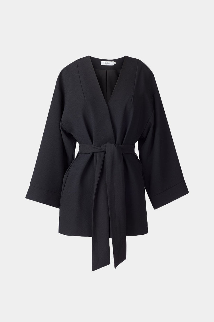 black belted blazer stylein balsas front