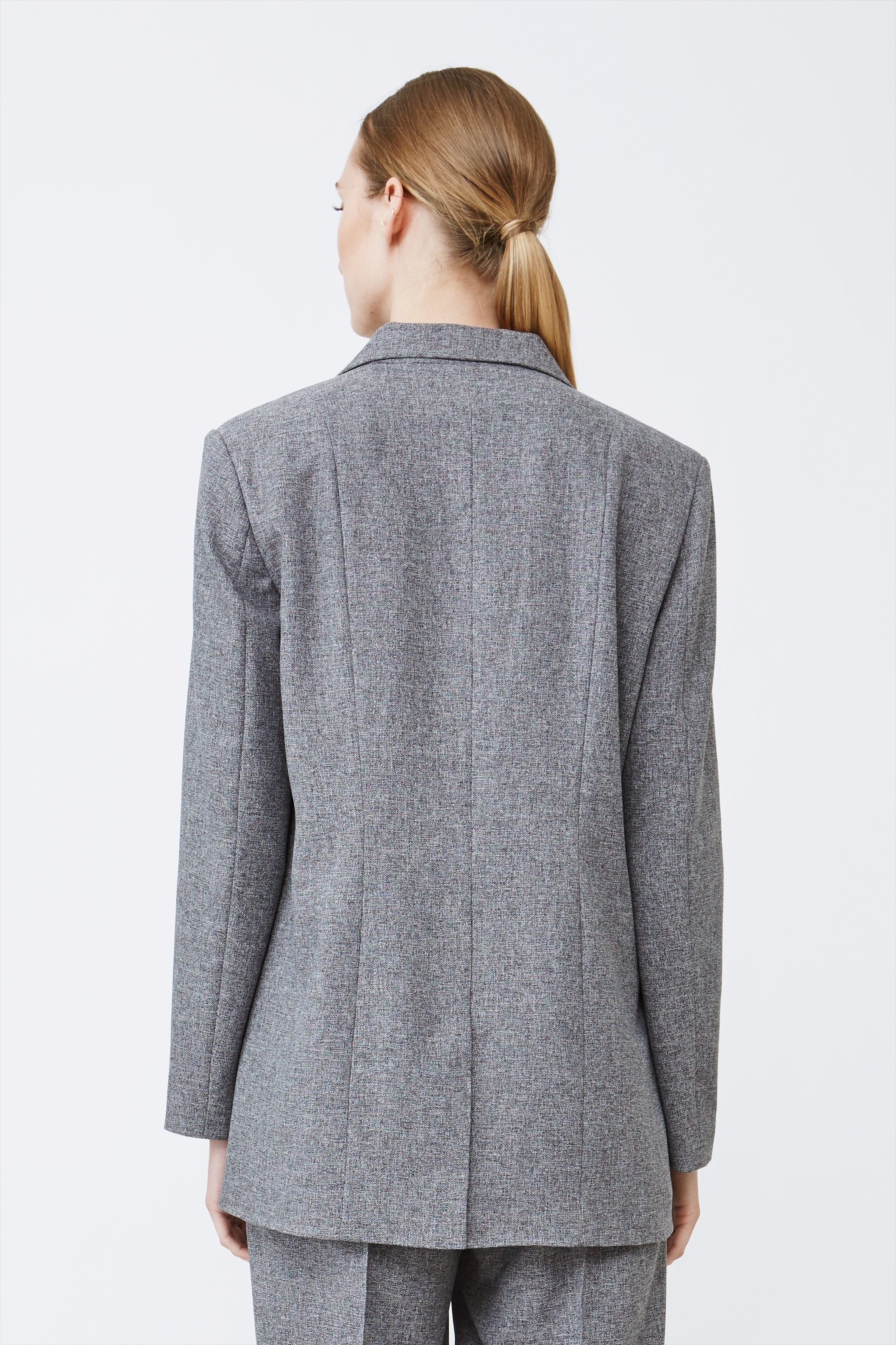 Grey melange clearance blazer