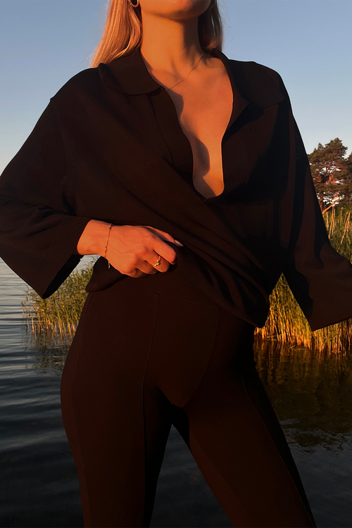 PHILIPPA TOP - BLACK