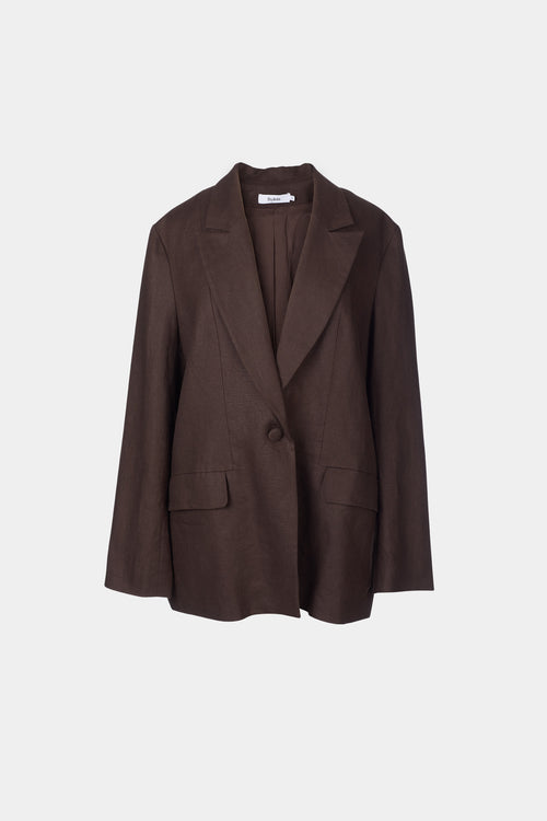 SELIA BLAZER - DARK BROWN
