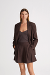 SELIA BLAZER - DARK BROWN