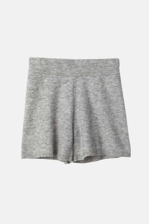 Etienne shorts flared alpaca wool blend light grey stylein packshot