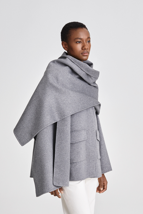TECLA SCARF - LIGHT GREY