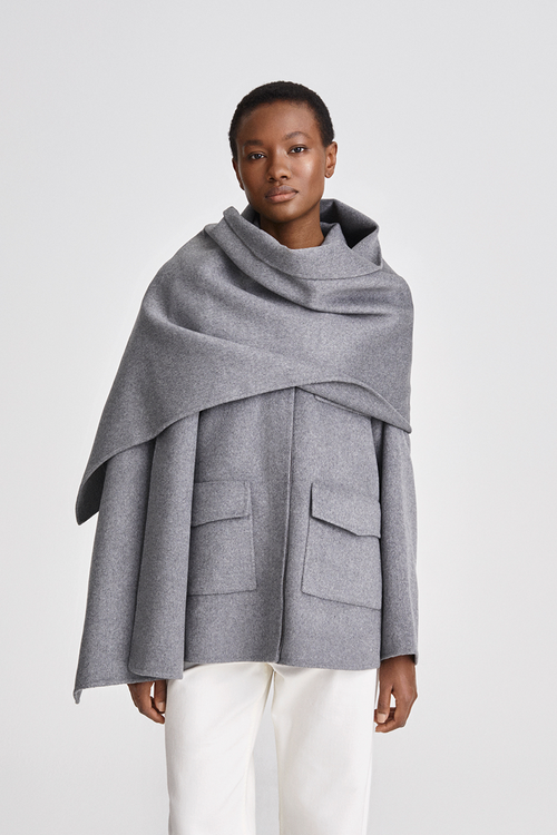 TECLA SCARF - LIGHT GREY