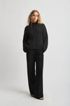 APRIL SWEATER - CABLE DARK GREY