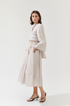 JORINA SKIRT - BEIGE STRIPED